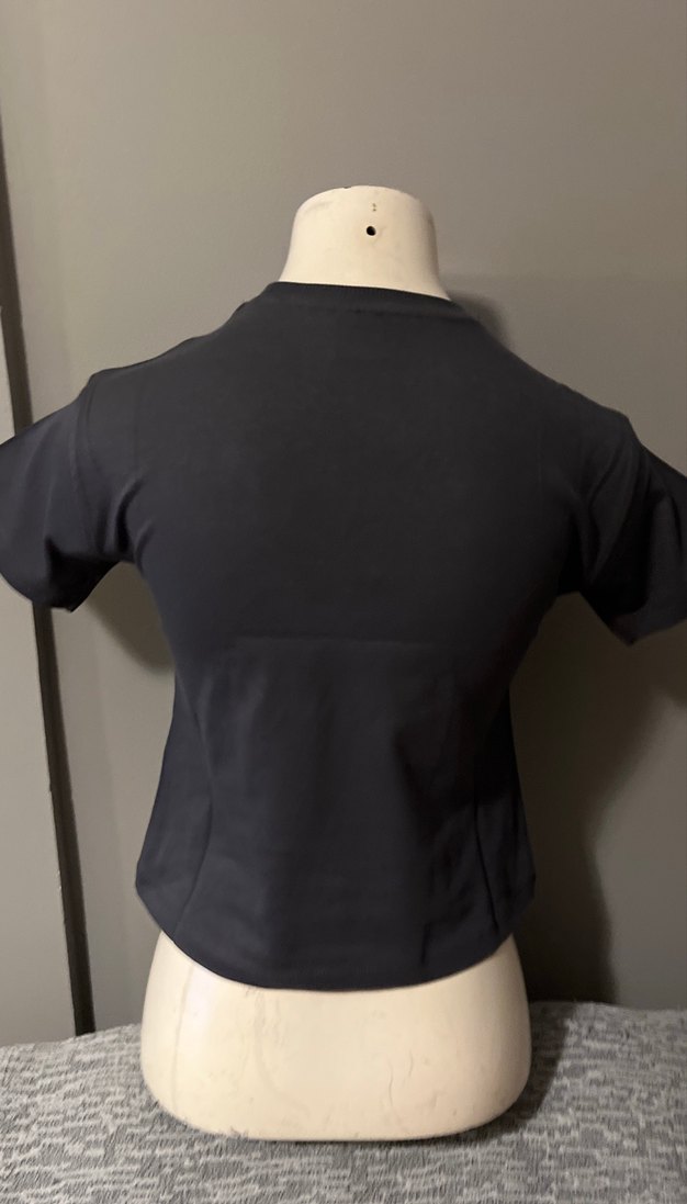 Kız Çocuk Siyah Renkli Baskılı Tişört - Görsel 4