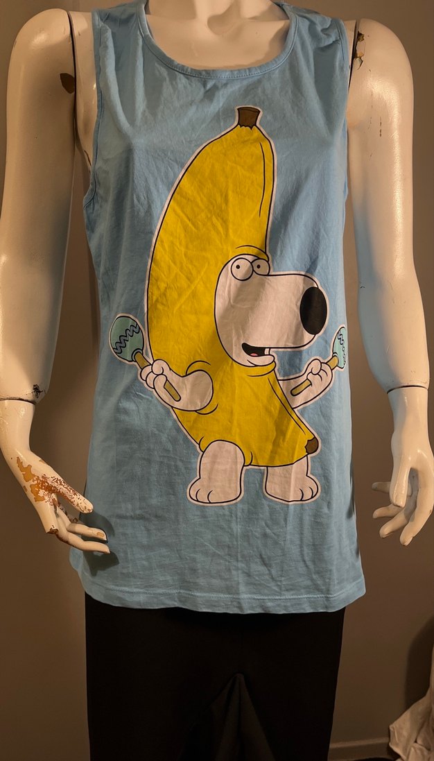 Mavi Baskılı Kolsuz Tişört - Görsel 3