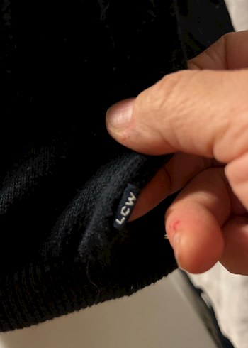 Siyah V Yaka Kolsuz Erkek Süveter - Görsel 5