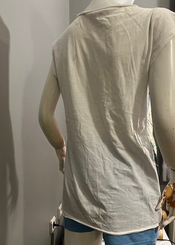 Desenli Transparan Mini Hamile Tunik - Görsel 5