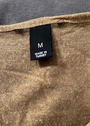 Bej Drapeli Kolsuz Simli davet Bluzu - Görsel 10