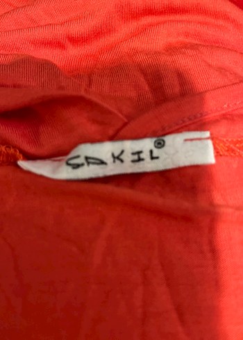 Kırmızı Kolsuz Drapeli Tunik - Görsel 7