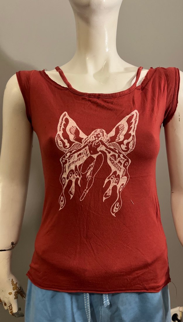 Bordo Bohem Baskılı Bluzu - Görsel 2