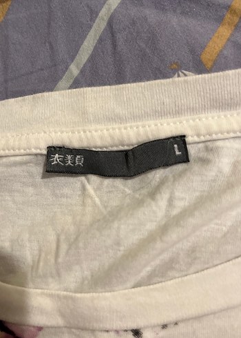 Baskılı Beyaz Kısa Kollu Mini Hamile Tişörtü - Görsel 17