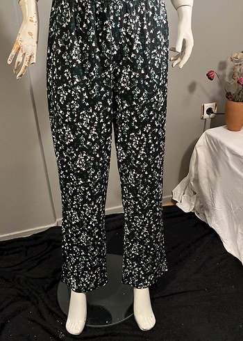 Kadın Siyah Batik Desenli Uzun Tulum - Görsel 4