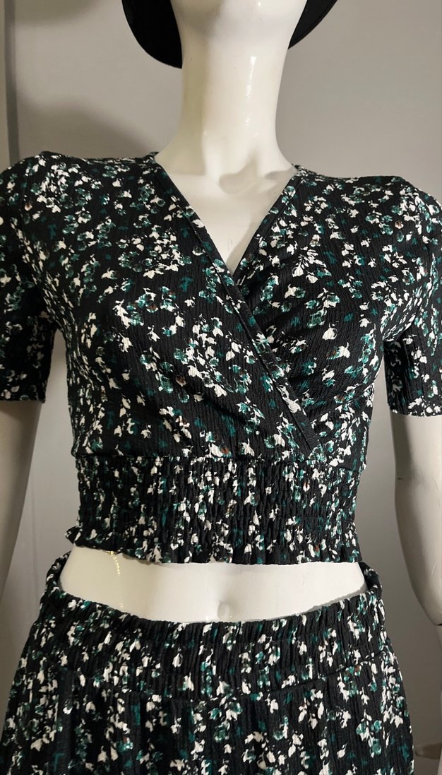 Kadın Siyah Batik Desenli Uzun Tulum - Görsel 3