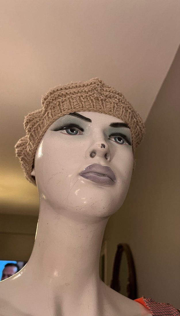 Bej Örgü Kadın Bere - Görsel 4