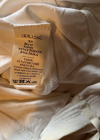 Beyaz Drapeli Straplez  Tunik - Görsel 10