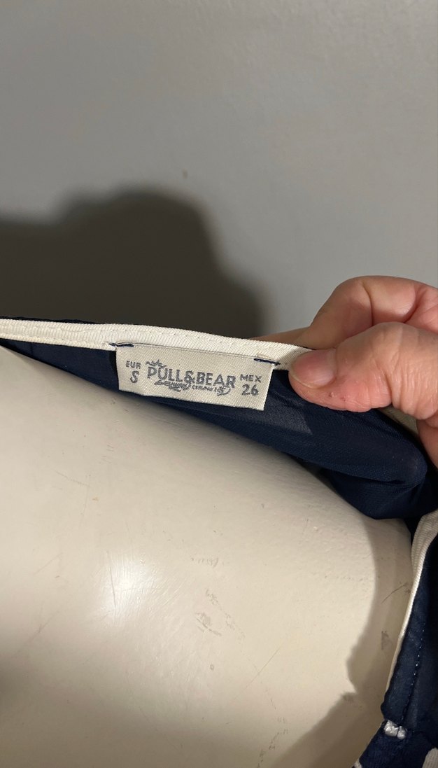 Pull&Bear Lacivert Baskılı  Tişört - Görsel 5