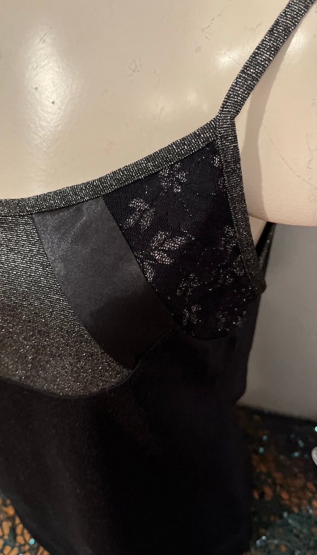 Siyah Gotik Dantel Detaylı Mini Büstiyer - Görsel 3