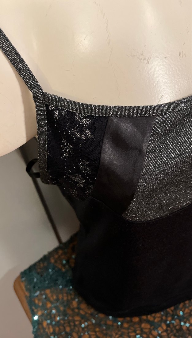 Siyah Gotik Dantel Detaylı Mini Büstiyer - Görsel 4