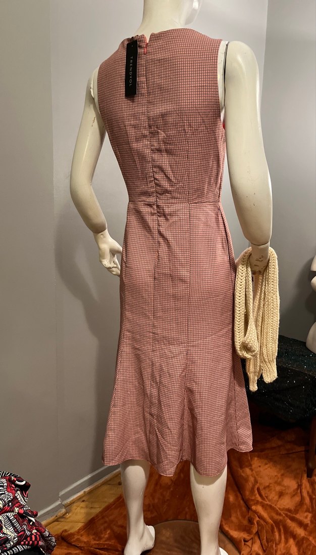 Trendyol  pitikareli ,elbise - Görsel 4