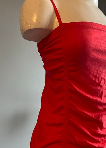 Adil Işık ,Kırmızı Drapeli Mini Elbise - Görsel 4