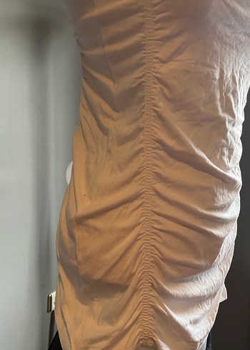 Acil Işık Beyaz Straplez Penye Body - Görsel 4