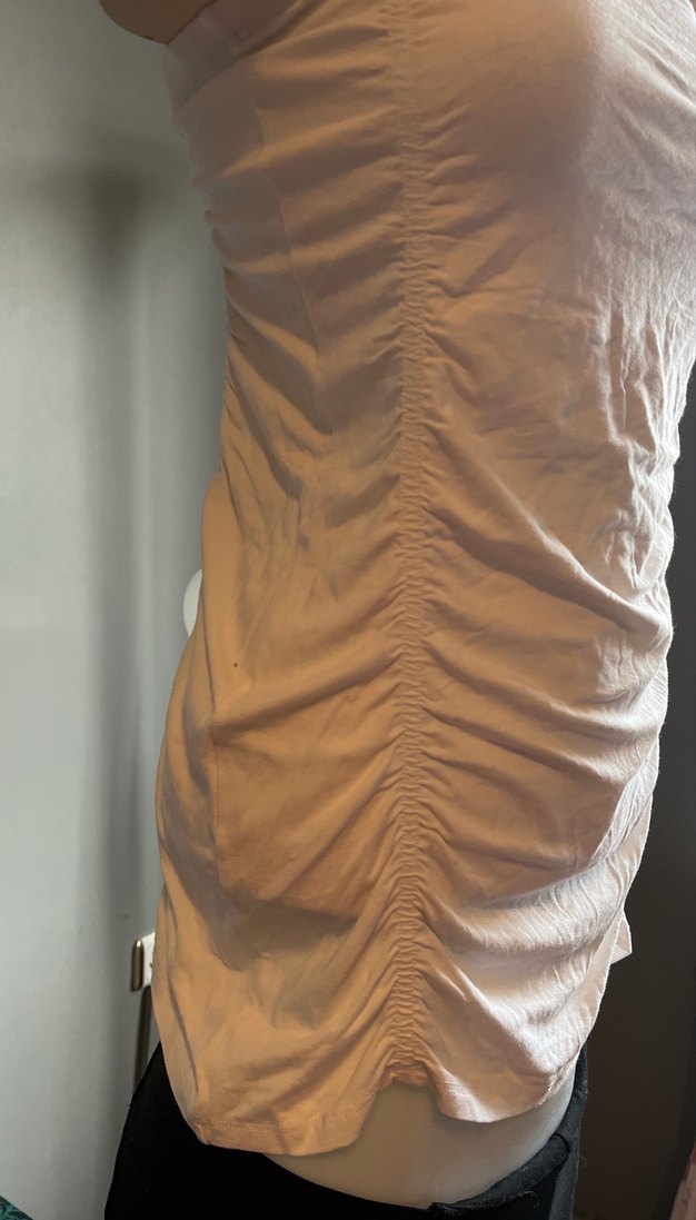 Acil Işık Beyaz Straplez Penye Body - Görsel 4