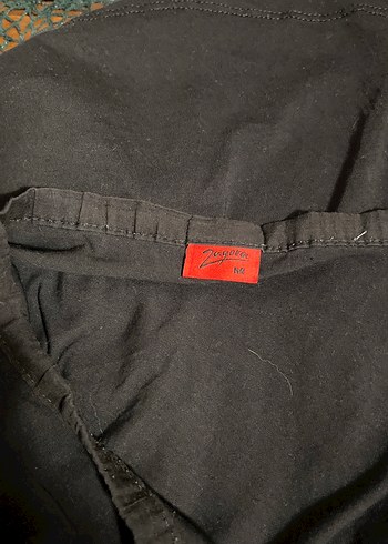 Düğmeli Siyah  Uzun Kollu Pamuklu Tişört - Görsel 6