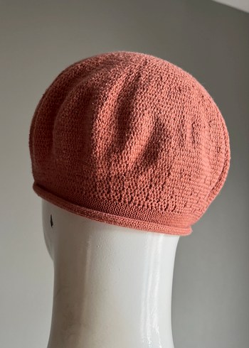 Pembe Örgü Kadın Bere - Görsel 4