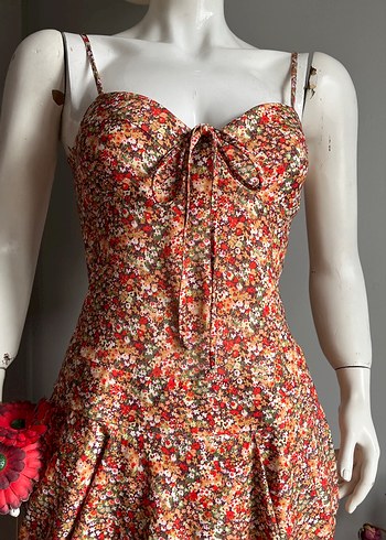 Say Marka-Tulum-Cepli -Çiçekli  Jarse kumaş - Görsel 5