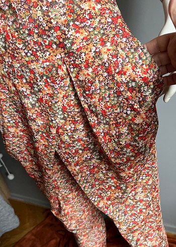 Say Marka-Tulum-Cepli -Çiçekli  Jarse kumaş - Görsel 4