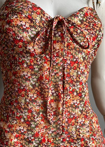 Say Marka-Tulum-Cepli -Çiçekli  Jarse kumaş - Görsel 6