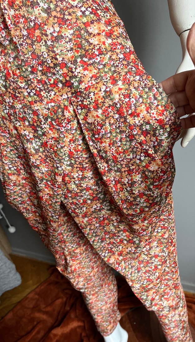 Say Marka-Tulum-Cepli -Çiçekli  Jarse kumaş - Görsel 4