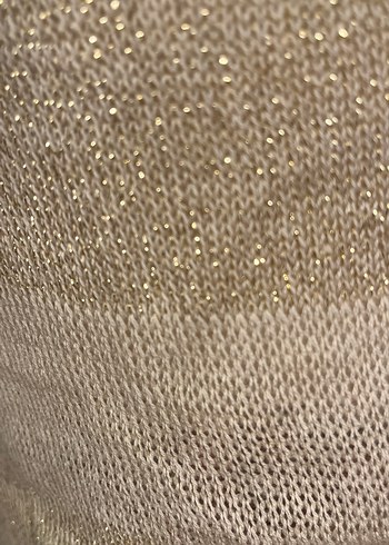 Bej Kolsuz Triko Midi Elbise - Görsel 3