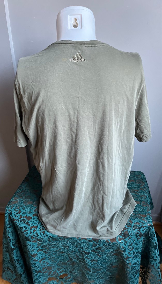 Adidas ,Orjinal ,Cevizi Yeşil ,Erkek tşört - Görsel 4