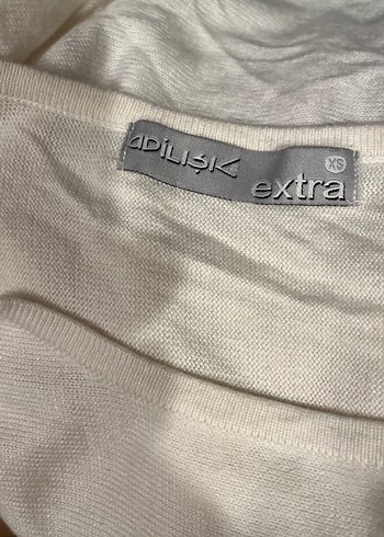 Adil Işık Beyaz ince Triko  Bluzu, Bol Kesim, Uzun Kollu - Görsel 7