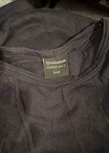 Siyah Uzun Kollu Salaş Gömlek Penye - Görsel 4