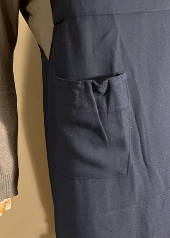 Kadın Lacivert Uzun Salopet - Görsel 3