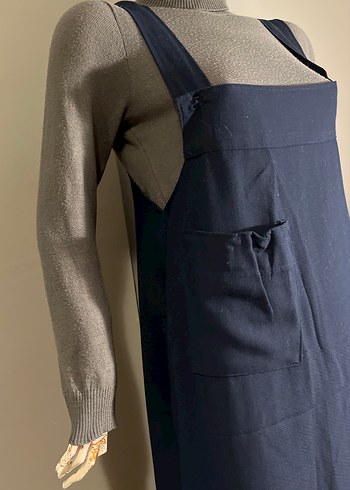 Kadın Lacivert Uzun Salopet - Görsel 2