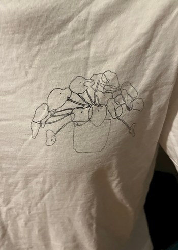 Beyaz Erkek  Kısa Kollu Baskılı Tişört - Görsel 2