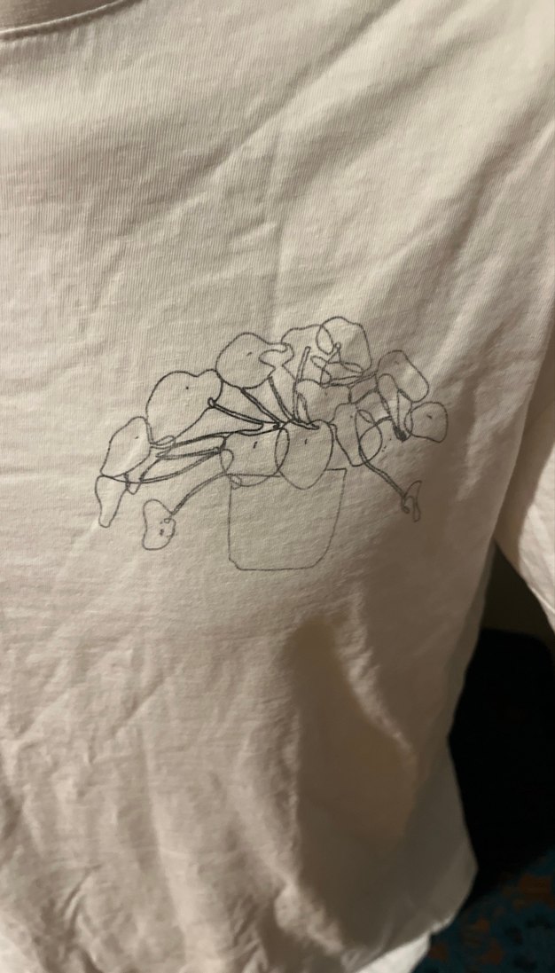 Beyaz Erkek  Kısa Kollu Baskılı Tişört - Görsel 2