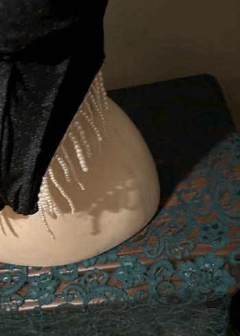 Siyah Drapeli Mini Goth Büstiyer - Görsel 4