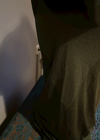 Erkek Yeşil Kısa Kollu Basic Tişört - Görsel 6