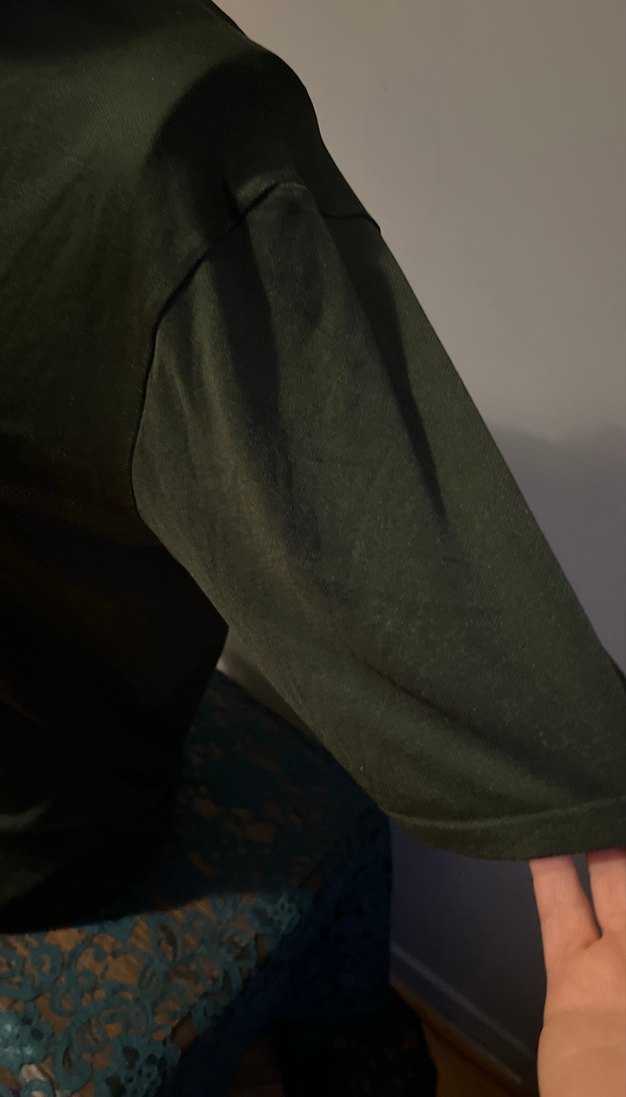 Erkek Yeşil Kısa Kollu Basic Tişört - Görsel 2