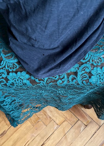 Pull&Bear / Gri Baskılı Erkek Keten Tişört - Görsel 5