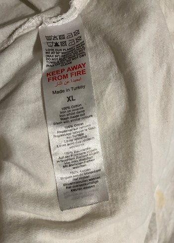 Erkek Beyaz Bol Kesim Kısa Kollu Tişört - Görsel 5