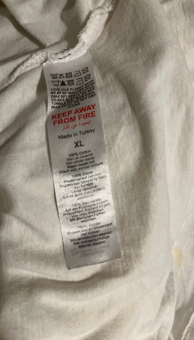 Erkek Beyaz Bol Kesim Kısa Kollu Tişört - Görsel 5