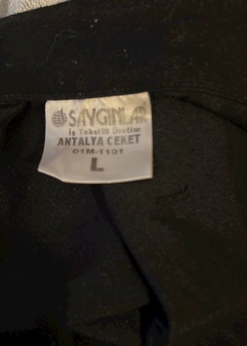 Aşçı Ceketi Drapeli Siyah Erkek Keten - Görsel 14