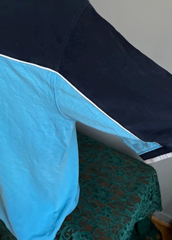 Mavi Baskılı Erkek Tişörtü, Kısa Kollu, Bol Kesim - Görsel 5