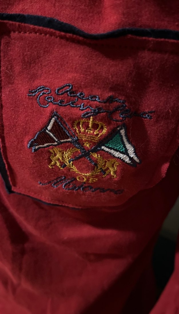 Bordo Nakışlı Uzun Kollu  Erkek Penye Pijama üstü - Görsel 3