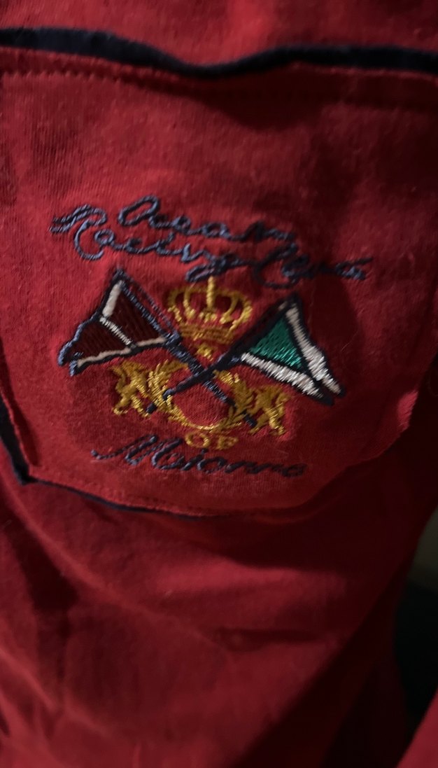 Bordo Nakışlı Uzun Kollu  Erkek Penye Pijama üstü - Görsel 2