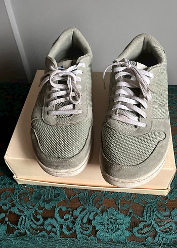 Gri Nubuk Erkek Spor ayakkabı - Görsel 2