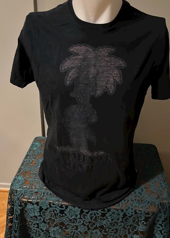 Sımpsons / Siyah Baskılı Erkek Tişörtü, Kısa Kollu, Salaş - Görsel 2