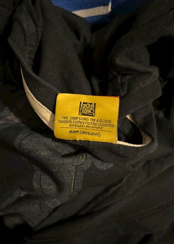 Sımpsons / Siyah Baskılı Erkek Tişörtü, Kısa Kollu, Salaş - Görsel 12