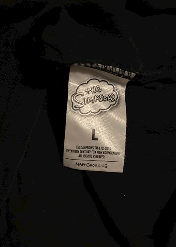 Sımpsons / Siyah Baskılı Erkek Tişörtü, Kısa Kollu, Salaş - Görsel 8