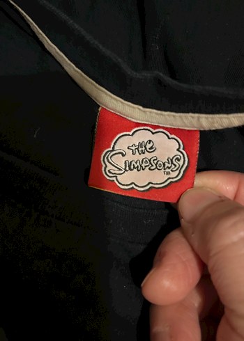 Sımpsons / Siyah Baskılı Erkek Tişörtü, Kısa Kollu, Salaş - Görsel 7