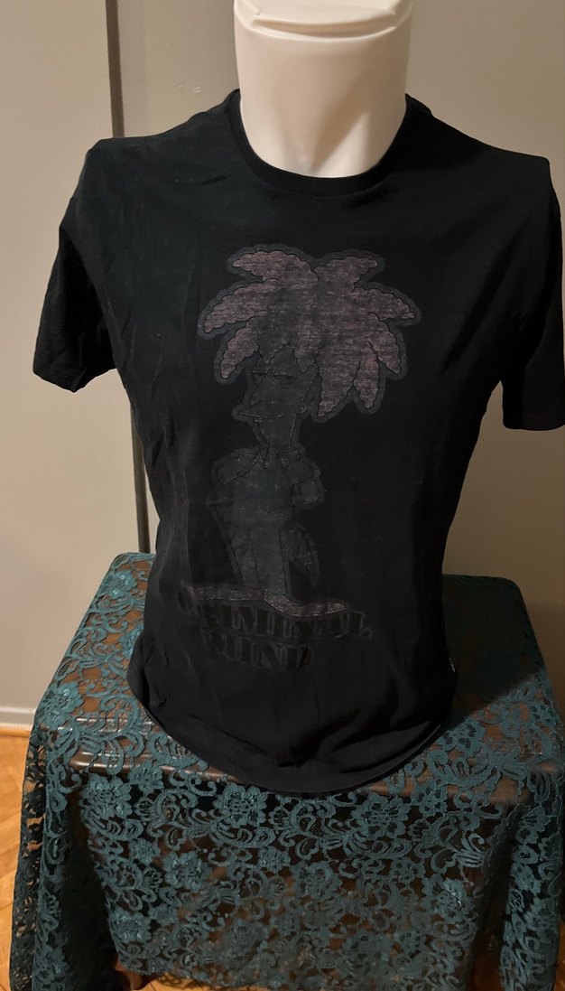 Sımpsons / Siyah Baskılı Erkek Tişörtü, Kısa Kollu, Salaş - Görsel 2