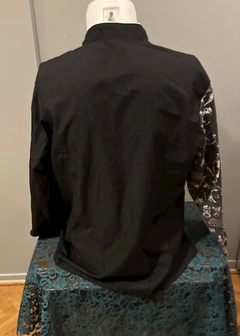 Şef Düğmeli Siyah Gotik  Gömlek - Görsel 8